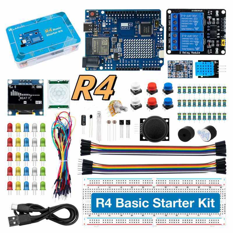 Microcontroller Kit - Набор для начинающих разработчиков UNO R4