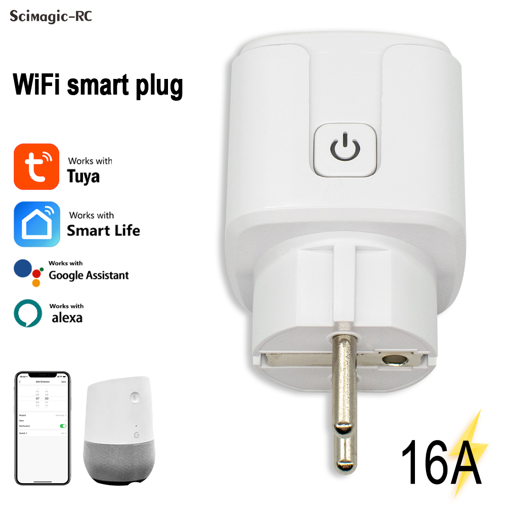 Wifi Smart Plug - Умная розетка Tuya Wi-Fi 16A с