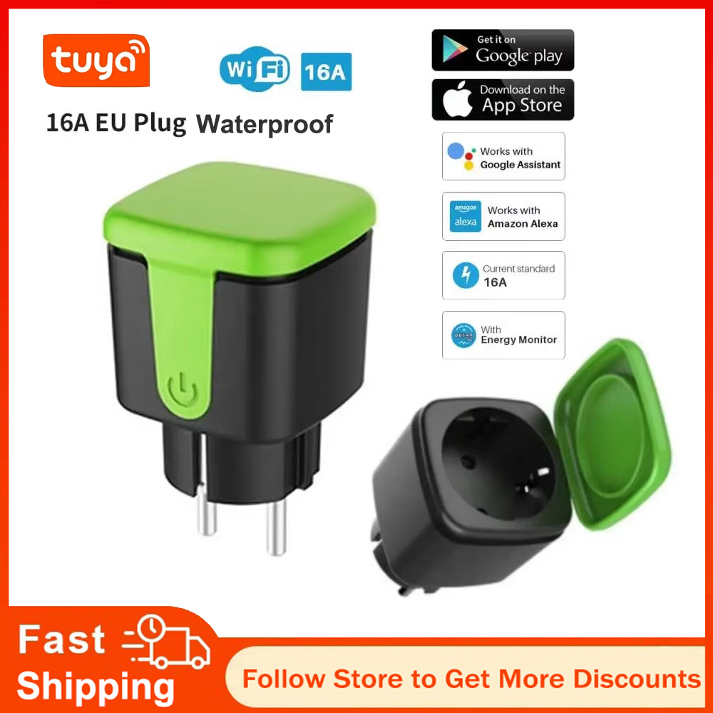 Wifi Smart Plug - Умная водонепроницаемая розетка Tuya EU 16A