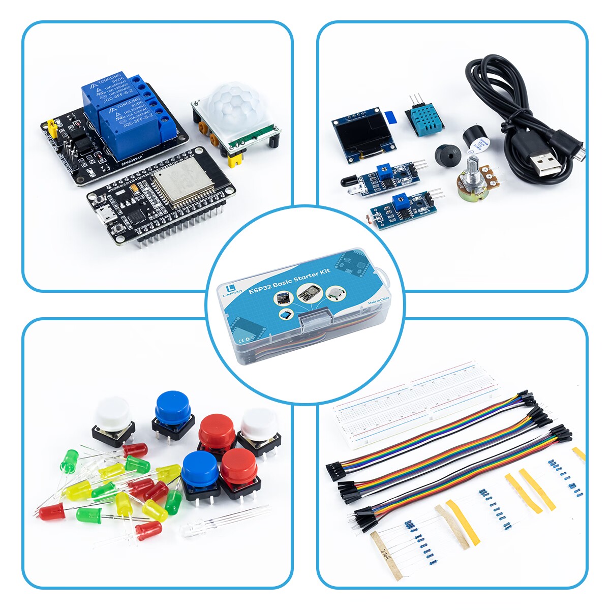 Базовый стартовый набор для ES – обзор и цена Esp32 Smart Home Kit