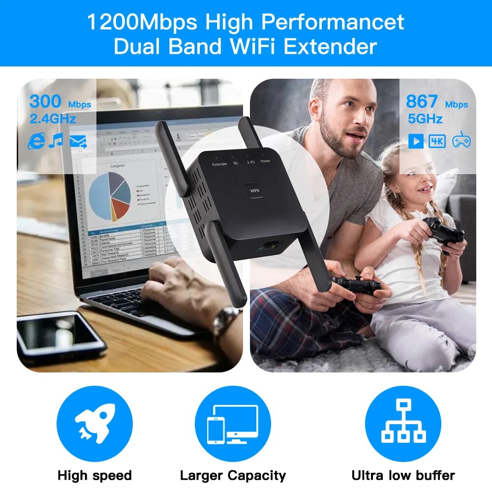 Wi-Fi повторитель 1200 Мбит/с  – обзор и цена Wifi Smart Plug