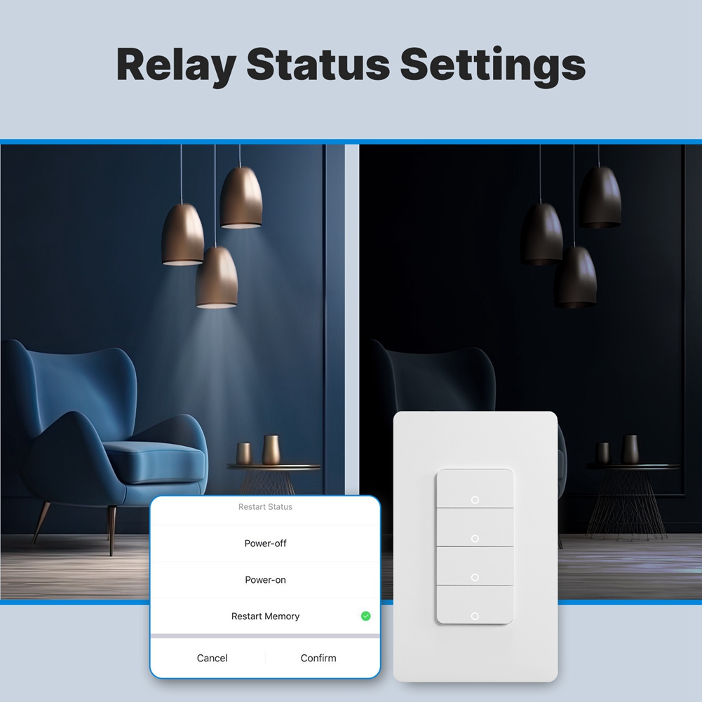 THIVN-Matter Умный Wi-Fi выклю – обзор и цена Smart Light Switch Wifi