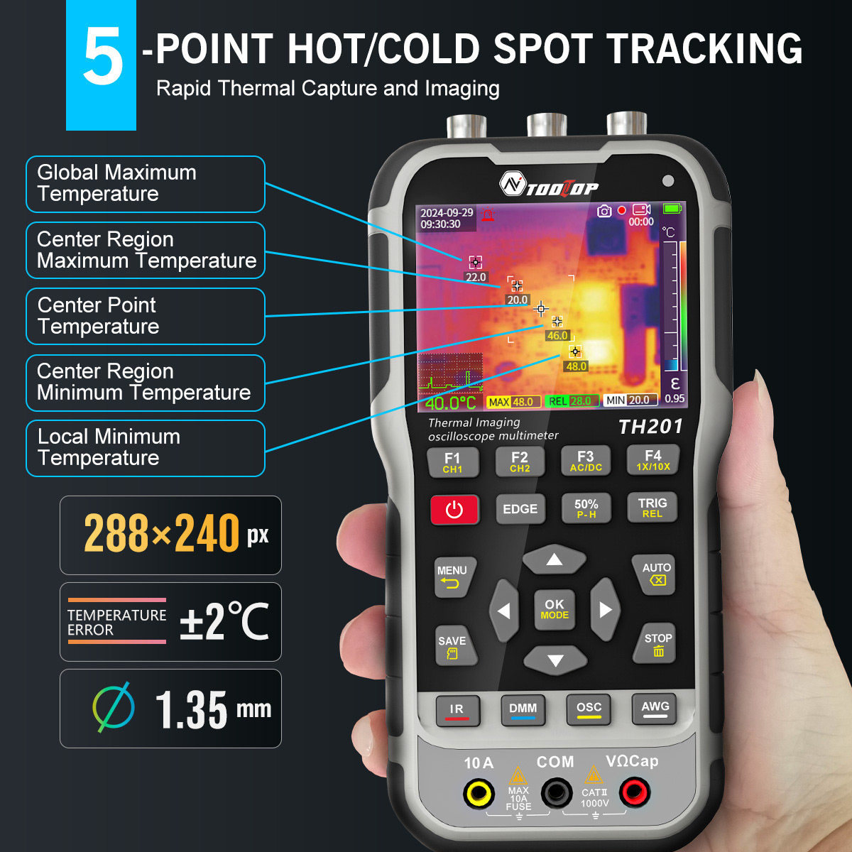 TOOLTOP TH201 4-в-1: Тепловизо – обзор и цена Microcontroller Kit