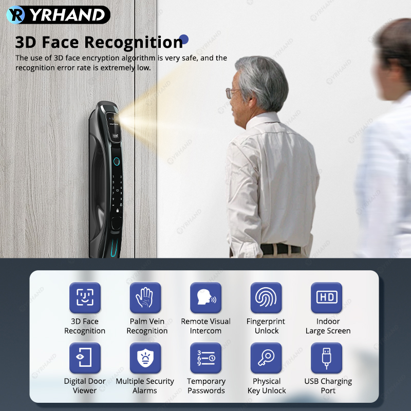 Умный замок с 3D-распознавание – обзор и цена Smart Door Lock Wifi