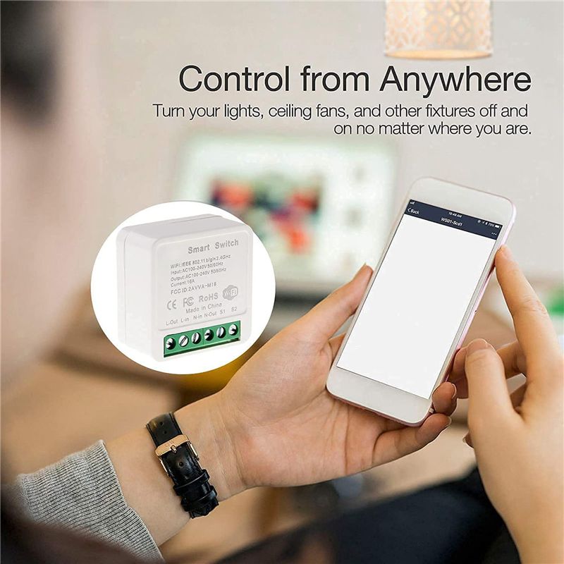 10X миниатюрный умный Wi-Fi ре – обзор и цена Smart Light Switch Wifi
