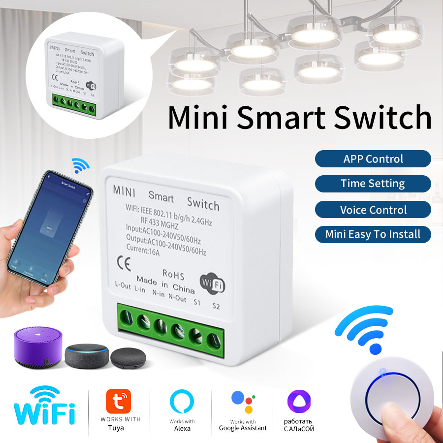 Беспроводной Wi-Fi релейный пр – обзор и цена Smart Light Switch Wifi